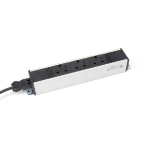 Metalicon Powerlink under-desk power supply with 3 sockets