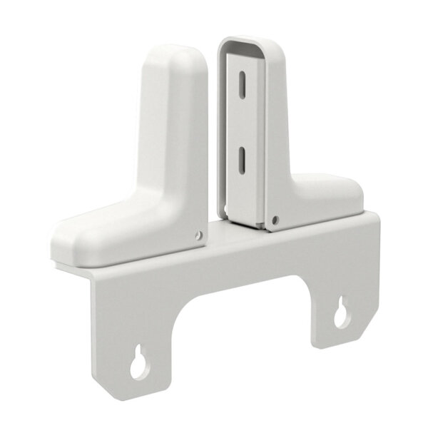 Formetiq Alto 2 standing bench desk screen brackets, white