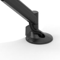 Metalicon Levo monitor arm through desk cable management