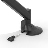 Metalicon Levo monitor arm adjustment tools in base