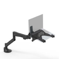 Metalicon Levo gas lift monitor arm with laptop holder