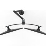 Metalicon Levo gas lift monitor arm with twin screen rail