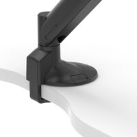 Metalicon Levo gas lift monitor arm desk edge clamp