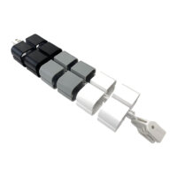 Metalicon Linx cable management spine under desk available in grey, white and black