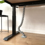 Metalicon Linx cable management spine under desk, grey