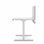 Alto 2 standing desk in white with white frame