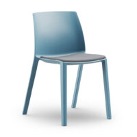 Formetiq Palermo canteen chair with upholstered seat