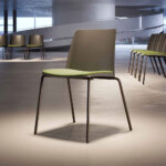 Formetiq Seattle canteen chair with upholstered seat