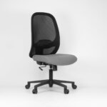 Formetiq Verona mesh back task chair, black frame, black base