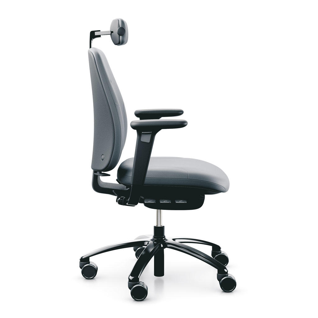 RH Logic 200 Ergonomic Office Chair Quick Ship Black Grey