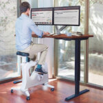 Standing Desk Exercise Bike holds up to 135kg