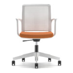 Formetiq Madrid mesh meeting chair with 5-star base