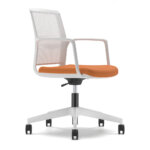 Formetiq Madrid mesh meeting chair with 5-star base