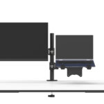 Metalicon Kardo single monitor arm with inverted arm and laptop holder