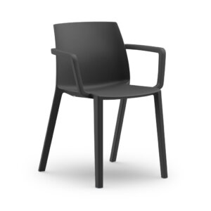 Formetiq Palermo canteen chair, quick ship, black