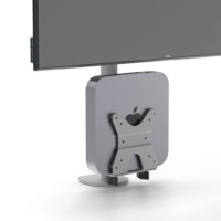 Metalicon S1 Thin Client Holder on Kardo monitor arm pole Apple Mac Mini®