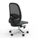 Formetiq Verona mesh back task chair with polished aluminium base