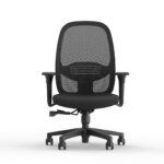 Formetiq Verona mesh back task chair with armrests and black base