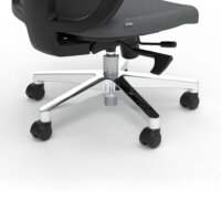 Formetiq Verona mesh back task chair with polished aluminium base