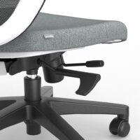 Formetiq Verona white mesh back task chair with sliding seat