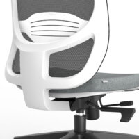 Formetiq Verona white mesh back task chair with adjustable lumbar support